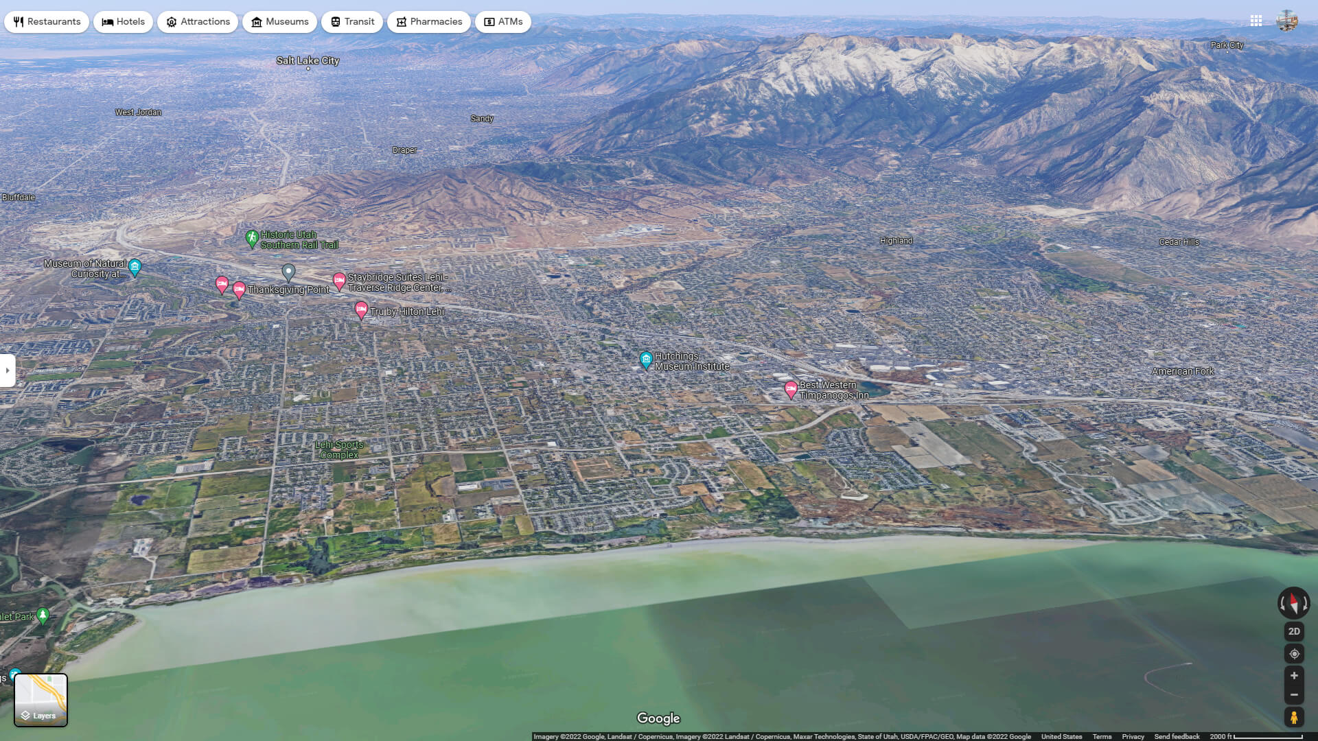 Lehi Aerial Map Utah